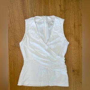 Club Monaco White Wrap Blouse